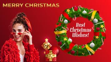 Christmas Greeting Photo Frame постер