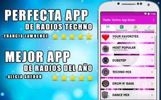 Radio Techno App Gratis ポスター