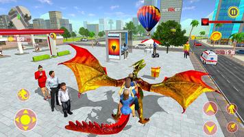 Flying Dragon Simulator Game3D capture d'écran 2