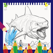 Megalodon Coloring Book biểu tượng