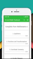 A Level Mathematics Textbook poster