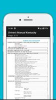 2022 Kentucky driver's manual poster