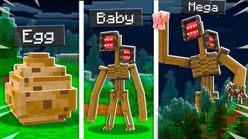 Scary Siren Head Map For MCPE plakat