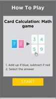 Card Calculation: Math Game captura de pantalla 1