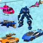 로봇 차 게임 화이팅 3D 아이콘