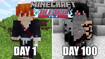Bleach Anime Skin Mod For MCPE الملصق