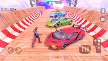 Superhero Mega Ramp: Car Games Affiche