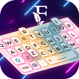 Keyboard Neon Font Style