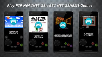 🎮 Guide & Emulator for N64, PSP, SNES, GBA ... 🎮 plakat