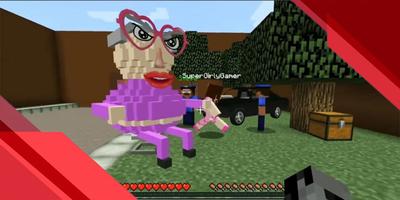 Grandma Obby Mod for Minecraft Affiche