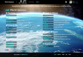 World Time & Statistics Clock screenshot 3