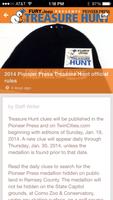 برنامه‌نما Pioneer Press Treasure Hunt عکس از صفحه