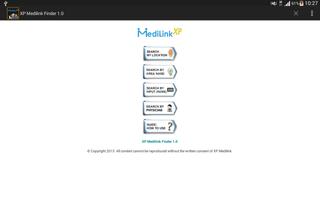 برنامه‌نما MediLink XP Finder عکس از صفحه