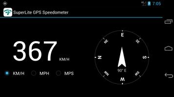 SuperLite GPS Speedometer imagem de tela 3