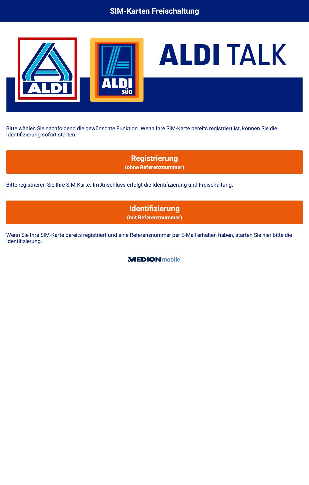 ALDI TALK Aktivierung APK für Android herunterladen