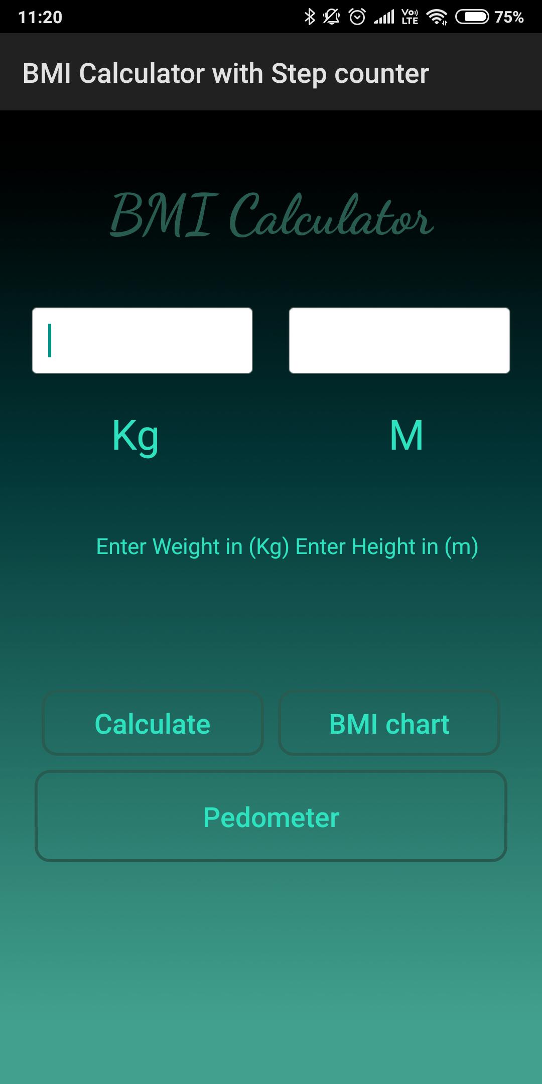 Bmi Calculator With Step Counter For Android Apk Download