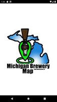 Michigan Brewery Map poster