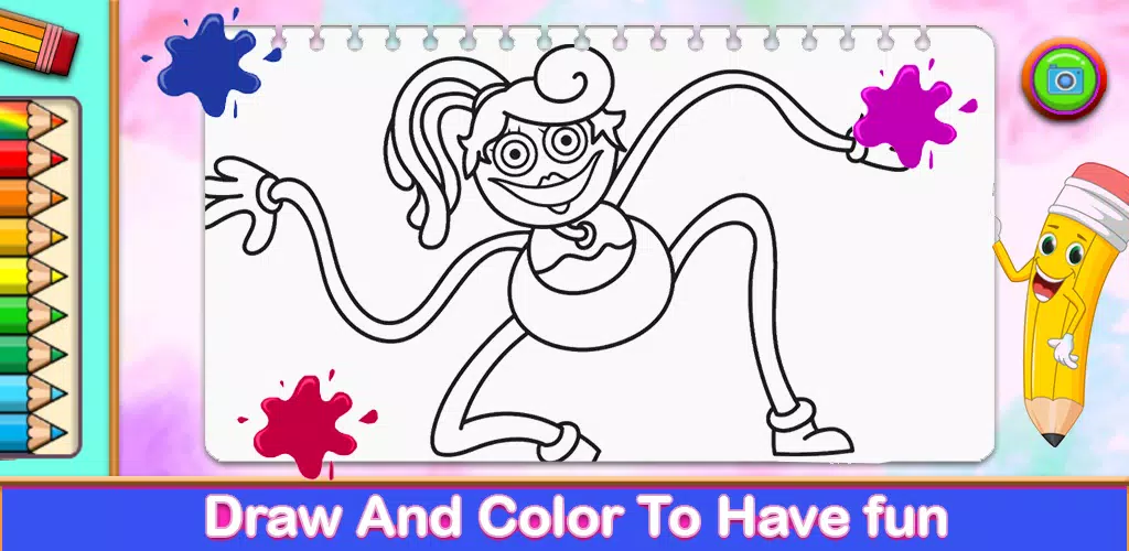 Mommy Long Legs Poppy Playtime Coloring Pages