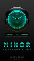 MINOR Laser Clock Widget Affiche