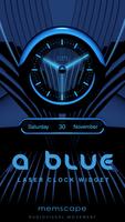 A-BLUE Analog Clock Widget पोस्टर