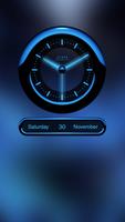 A-BLUE Analog Clock Widget capture d'écran 2