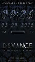 DEVANCE Analog Clock Widget capture d'écran 3