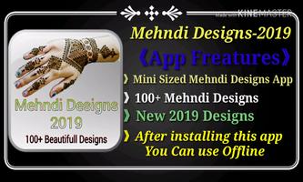 Mehndi Designs-2019(100+ Designs & Offline App) پوسٹر