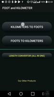 Length Convertor Kilometer and Foot (km & ft) poster