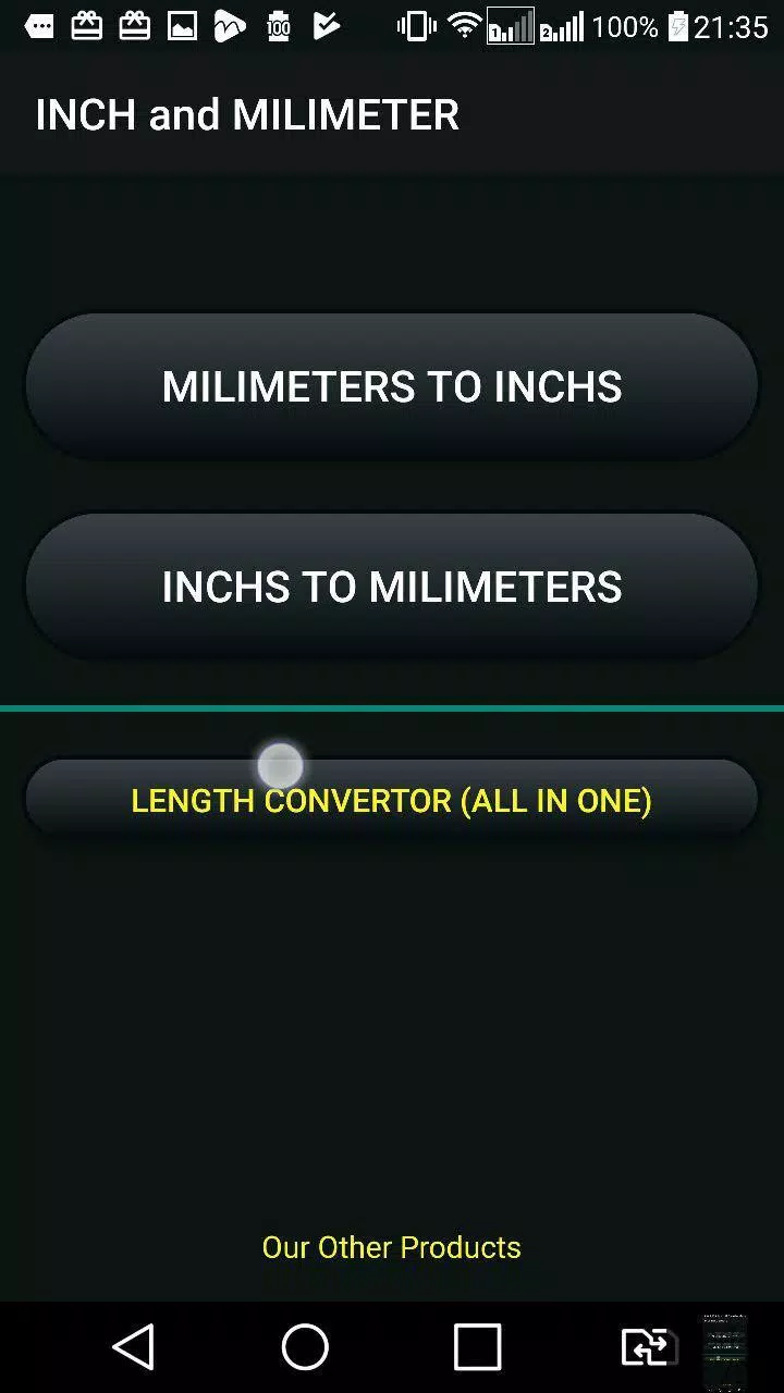Milimeter and Inch (mm & in) Convertor APK pour Android Télécharger
