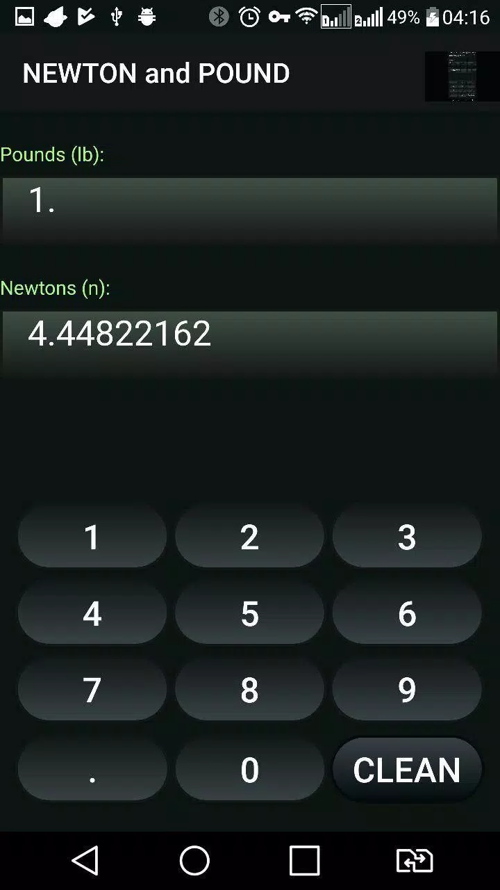 Pound and Newton (lb -n) Convertor APK for Android Download