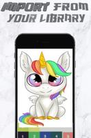 Unicorn Color By Number syot layar 2