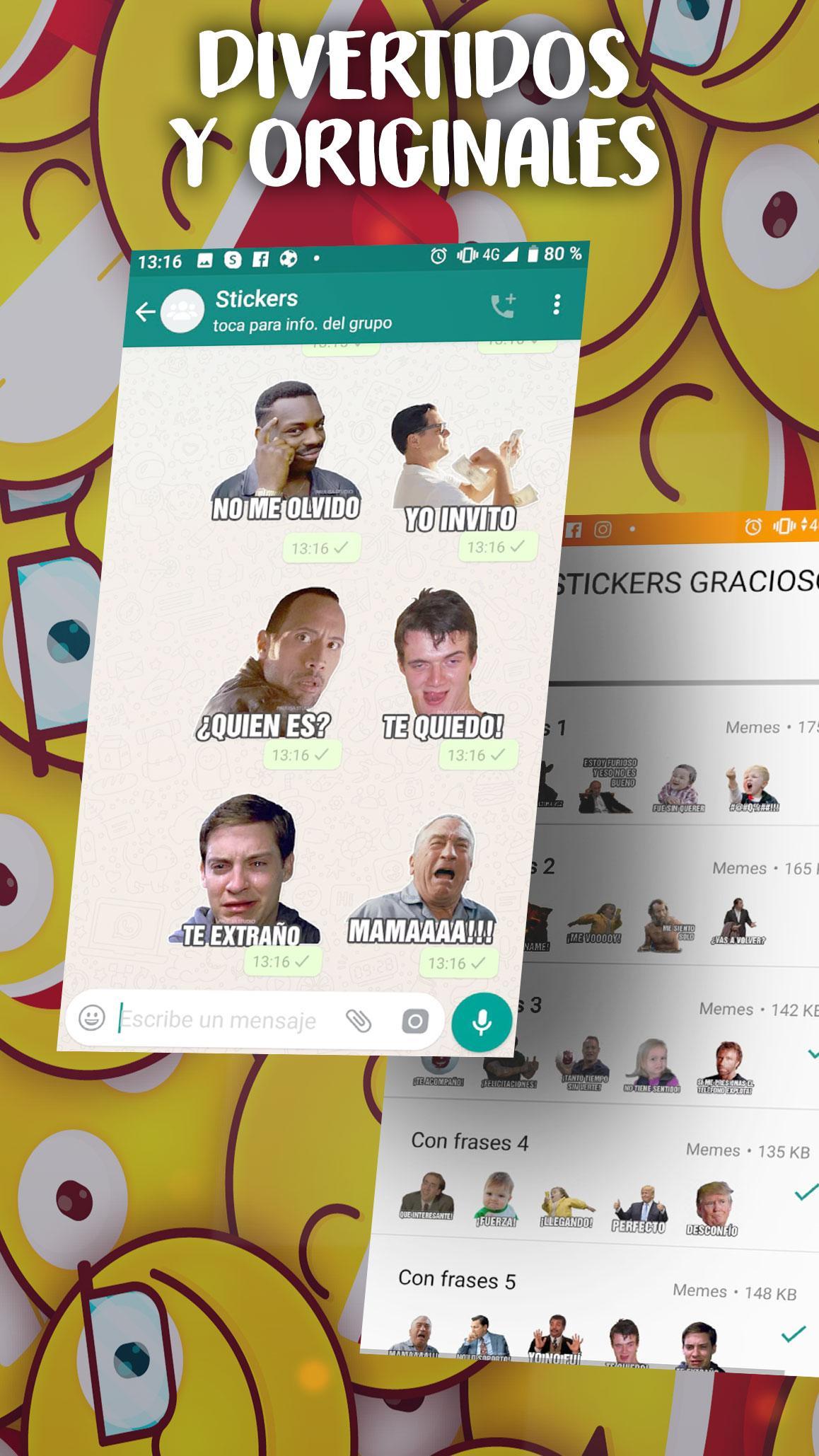 Stickers para whatsapp chistosos en español