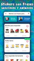 Stickers graciosos para WhatsA پوسٹر