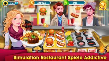 Kochen Spiele Story Chef Business Restaurant Essen Plakat