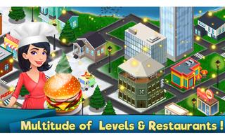 Game Memasak Restoran Burger Craze Pizza Sushi syot layar 1