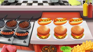 Cooking Games restaurant chef-kok keuken Fast Food-poster