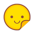 Autocollants mignons Emoji icône
