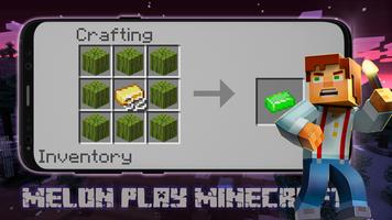 Melon Minecraft PlayGround Mod captura de pantalla 1