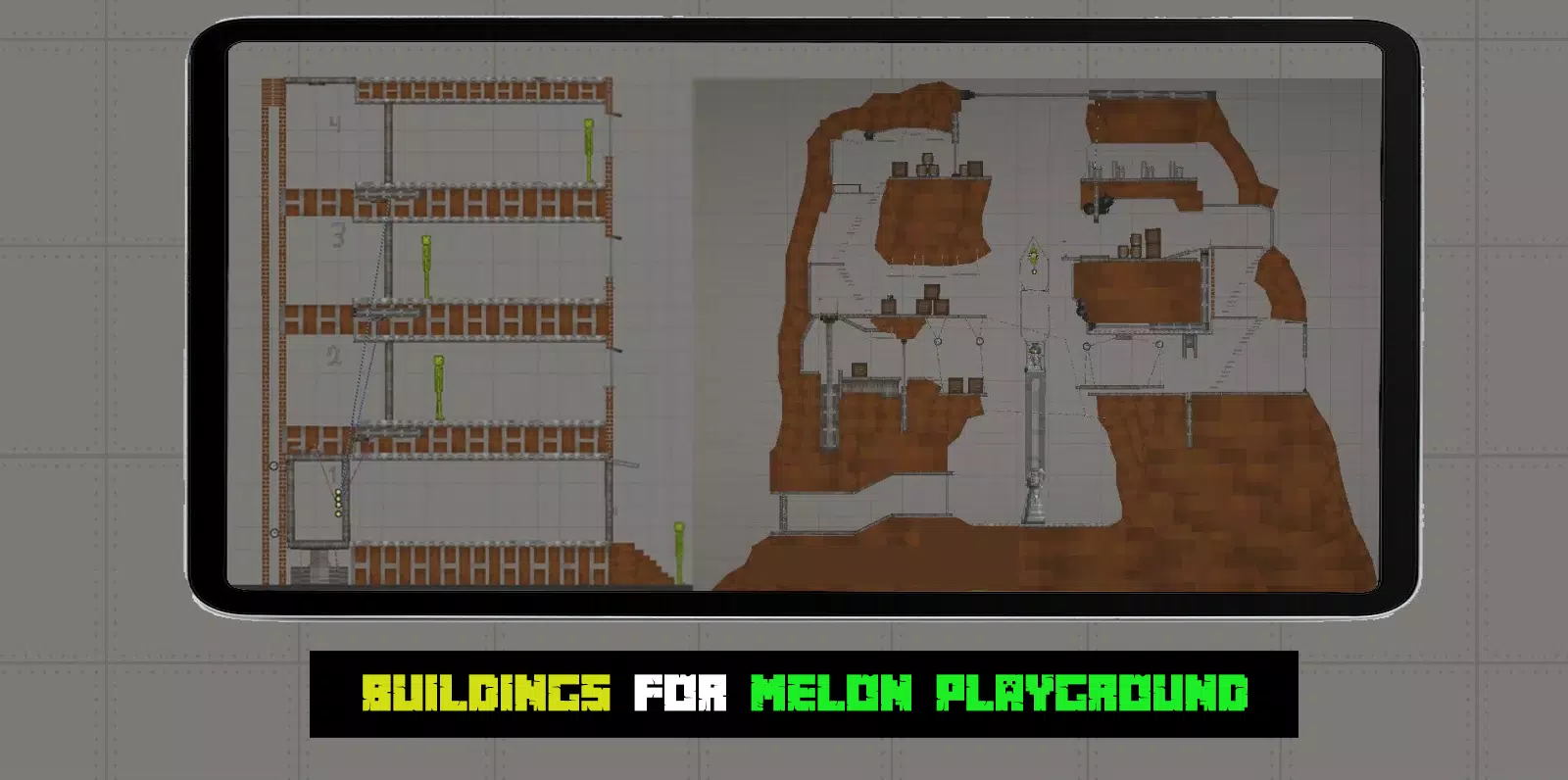 Buildings Melon Playground mod for Android - Free App Download