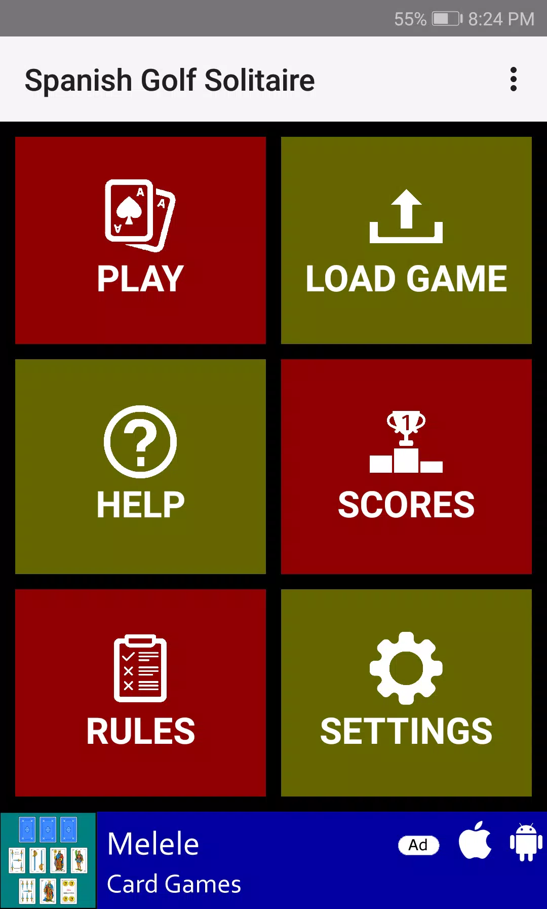 Spanish Golf Solitaire Spanish Golf Solitaire
