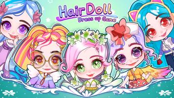 Hair Doll Dress Up Game Affiche