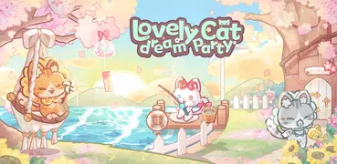 Lovely cat dream party