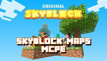 Maps Skyblock Addon For Minecraft poster