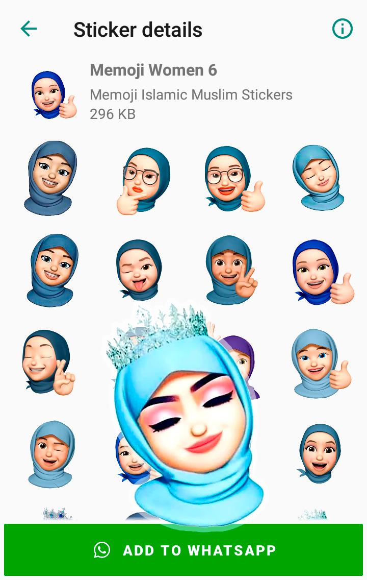 Memoji Hijab Islamic Muslim Stickers for WhatsApp for Memoji Hijab Islamic Muslim Stickers for WhatsApp for