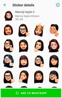 Memoji Apple Stickers تصوير الشاشة 1