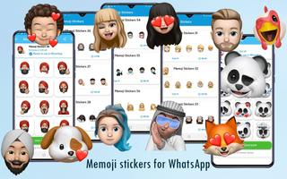 Memoji Stickers For WhatsApp poster