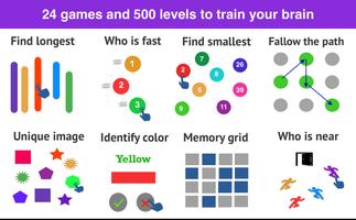 Brain Games - Puzzles training poster