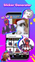 Meme Gifs Keyboard - Sticker Generator اسکرین شاٹ 1