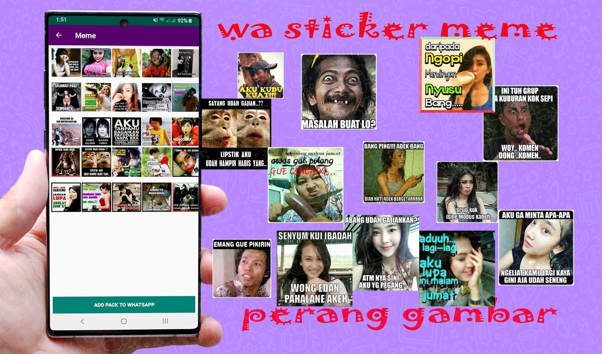 Wastickerapps Meme Stickers Indonesia For Whatsapp For Android