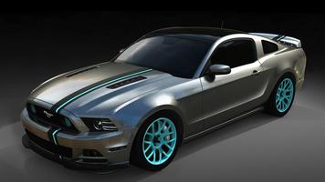 Awesome Ford Mustang Wallpaper Poster